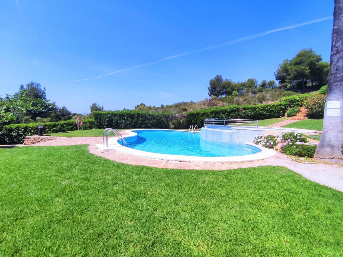Terraza Con Vistas Espectaculares - Haciendas Albert Villas Alcossebre Bagian luar foto