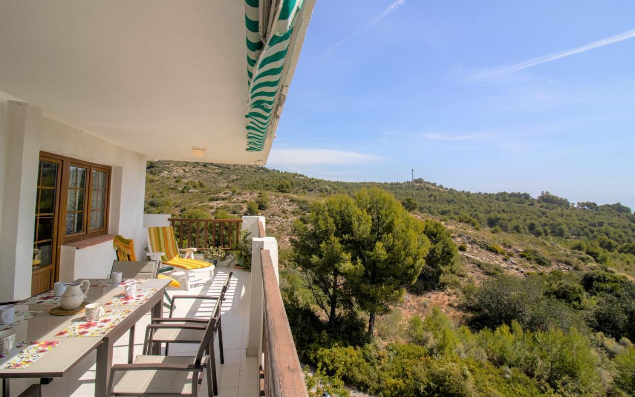 Terraza Con Vistas Espectaculares - Haciendas Albert Villas Alcossebre Bagian luar foto